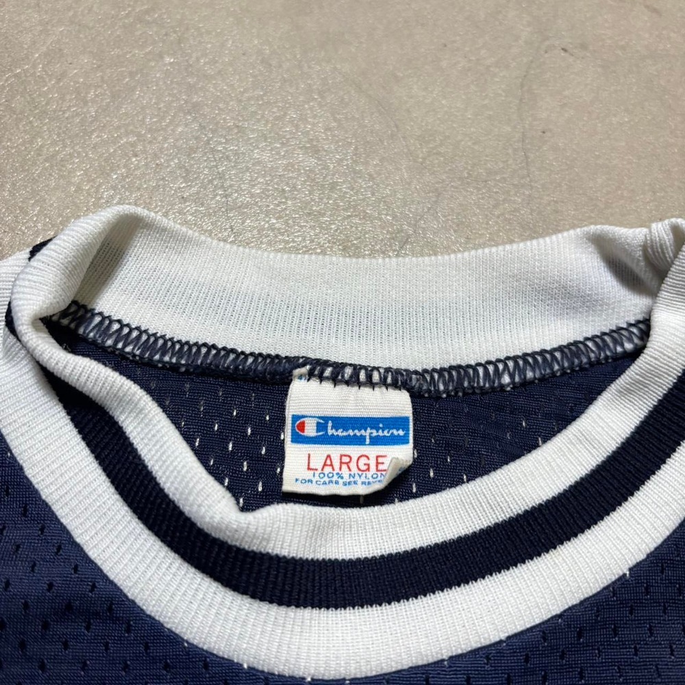 Vintage 70s Champion Blue Bar Notre Dame mesh Ringer t shirt - Picture 3 of 5